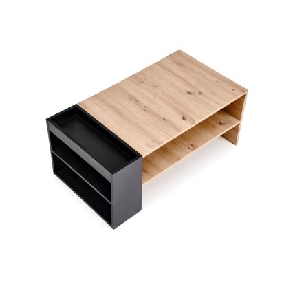 Журнальний столик BELA 100x42 см дуб artisan/антрацит