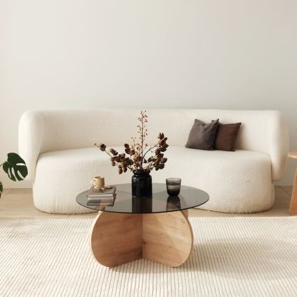 Журнальний столик BUBBLE 35x75 см коричневий/чорний