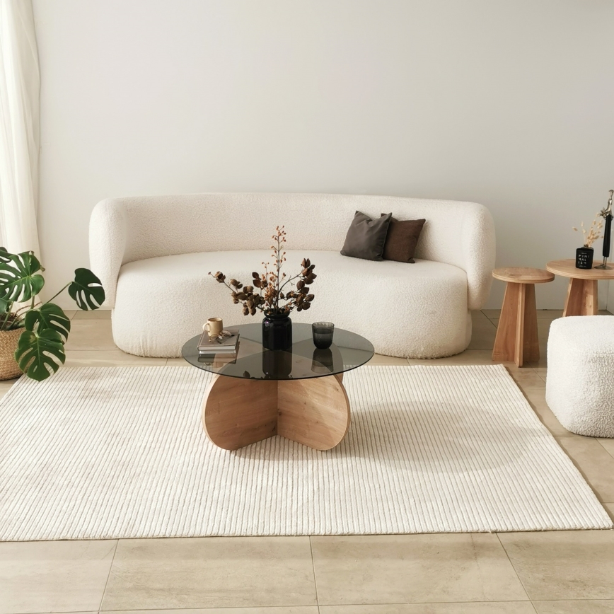 Журнальний столик BUBBLE 35x75 см коричневий/чорний