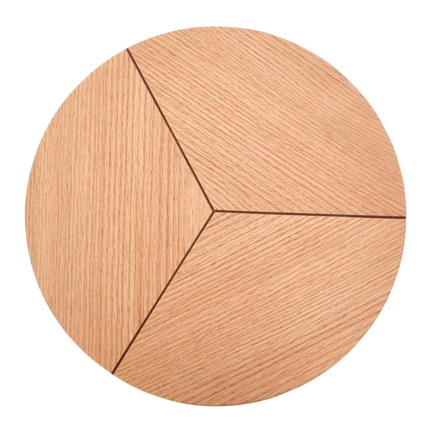 Журнальний столик CARIDA 49x45 см чорний/дуб