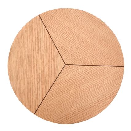 Журнальний столик CARIDA 49x45 см чорний/дуб