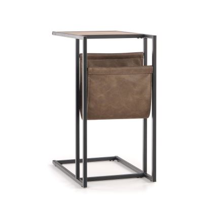 Журнальний столик COMPACT 65x47 см чорний/коричневий