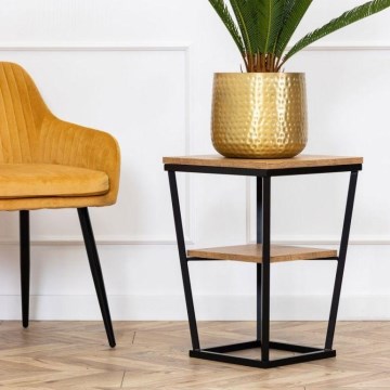 Журнальний столик EXPAND 57x40 см чорний/коричневий