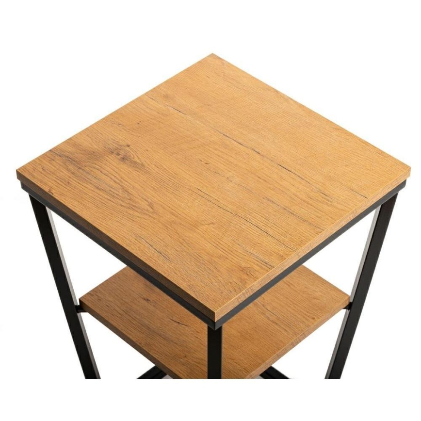 Журнальний столик EXPAND 57x40 см чорний/коричневий