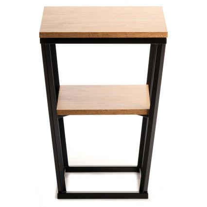 Журнальний столик EXPAND 57x40 см чорний/коричневий