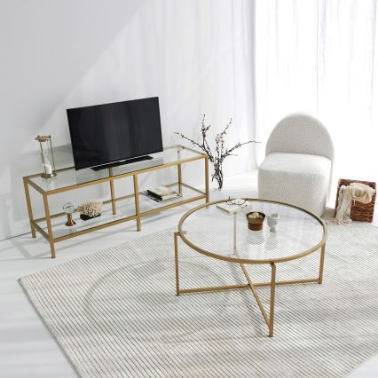 Журнальний столик GOLD SUN 40x83 см золотий