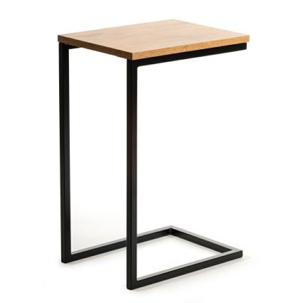 Журнальний столик HELPER 57x40 см чорний/коричневий