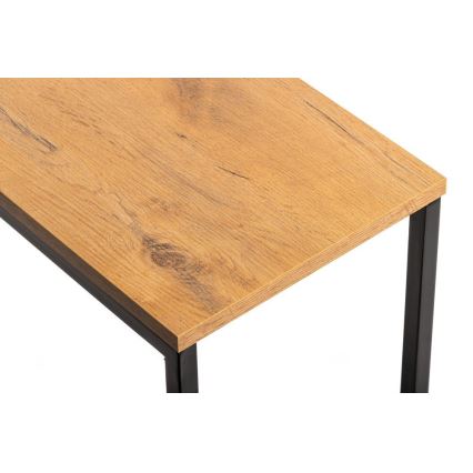 Журнальний столик HELPER 57x40 см чорний/коричневий