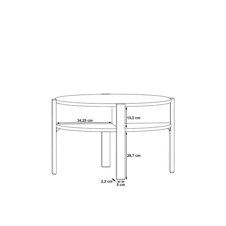 Журнальний столик INAR, коричневий