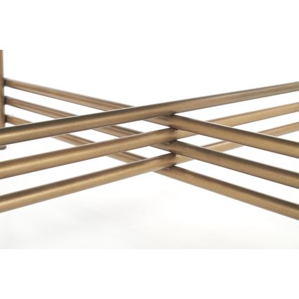 Журнальний столик ISMENA 41x80 см золотий/чорний