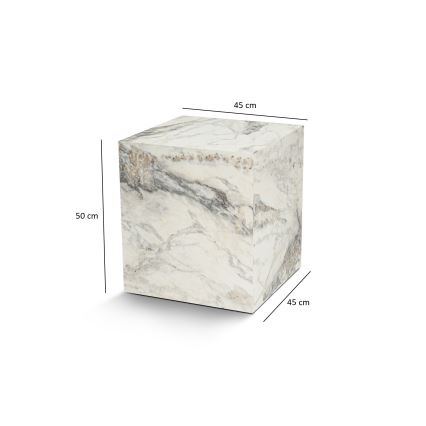 Журнальний столик KUP 50x45 см мармуровий декор