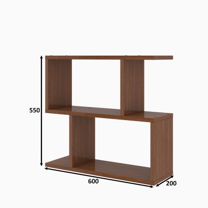 Журнальний столик LALE 55x60 см коричневий