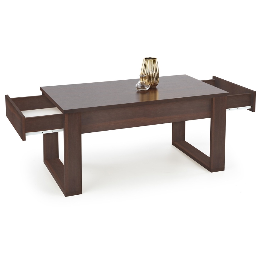 Журнальний столик з шухлядами NEA 52x110 см коричневий