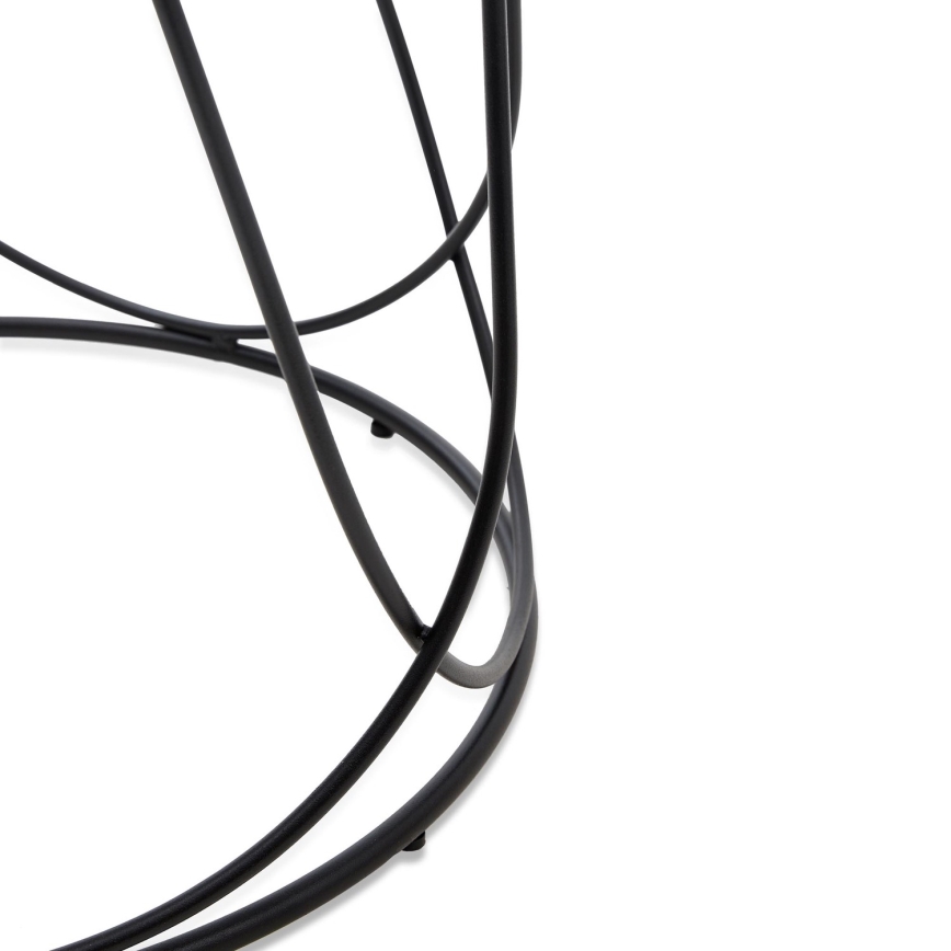 Журнальний столик NUBIRA 41x60 см чорний/мармуровий декор