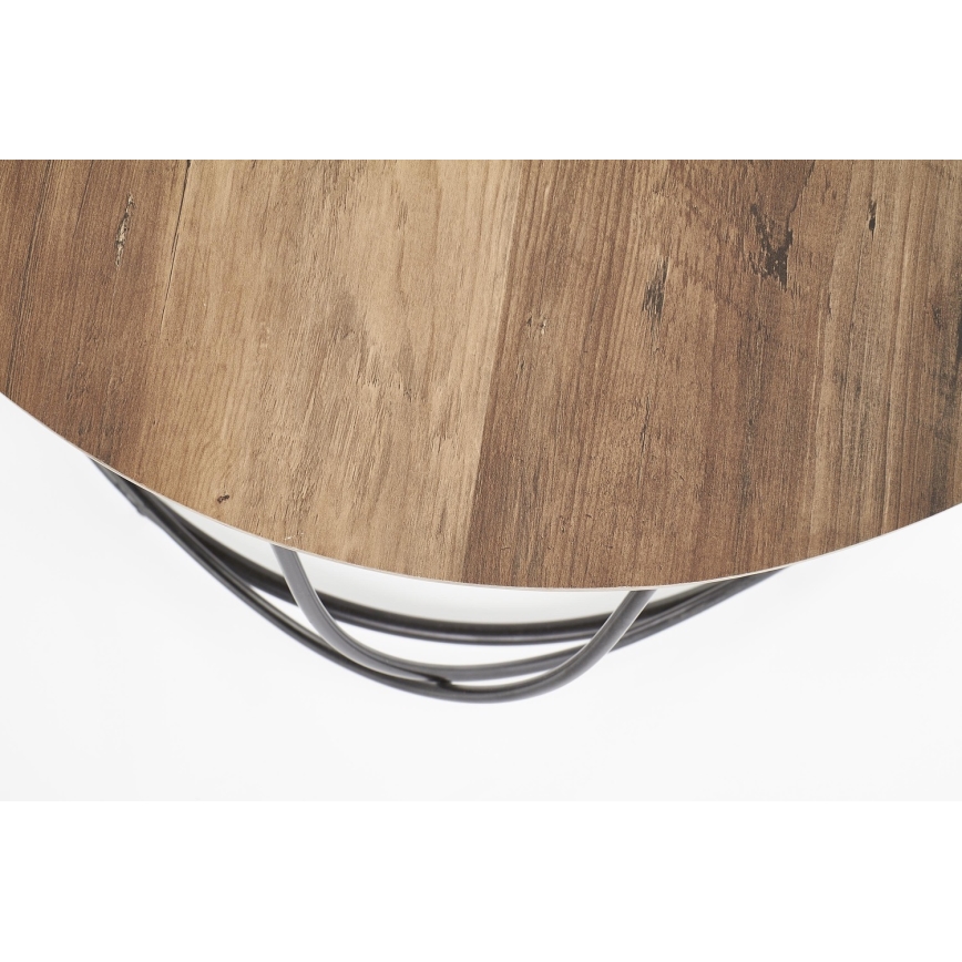 Журнальний столик NUBIRA 41x60 см чорний/коричневий