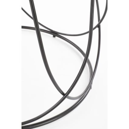 Журнальний столик NUBIRA 41x60 см чорний/коричневий