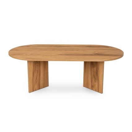 Журнальний столик OVAL 60x120 см коричневий