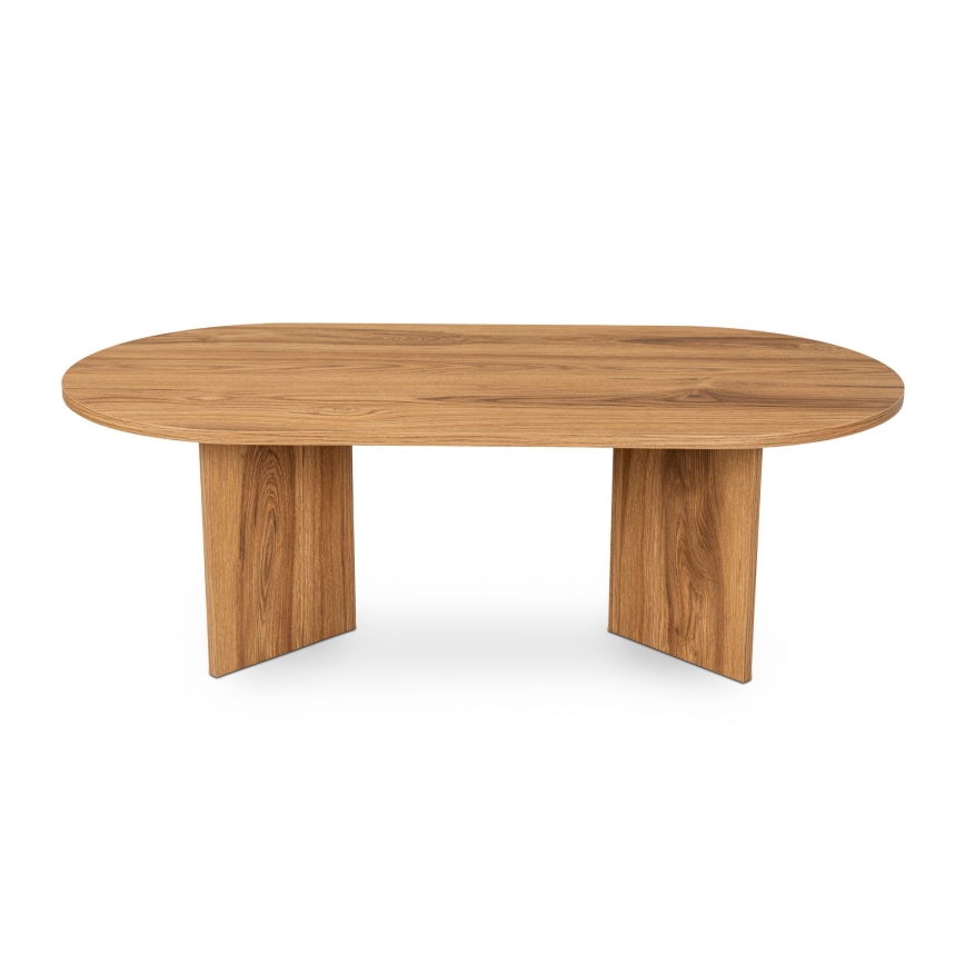 Журнальний столик OVAL 60x120 см коричневий