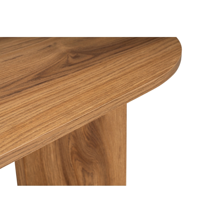 Журнальний столик OVAL 60x120 см коричневий