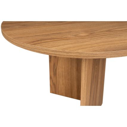 Журнальний столик OVAL 60x120 см коричневий