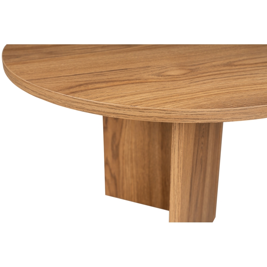 Журнальний столик OVAL 60x120 см коричневий