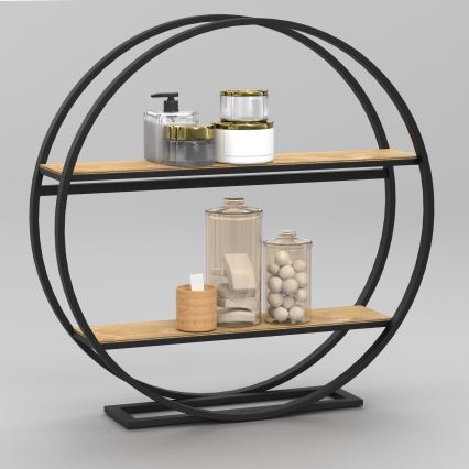 Журнальний столик SHELF діаметр 62,5 см дуб