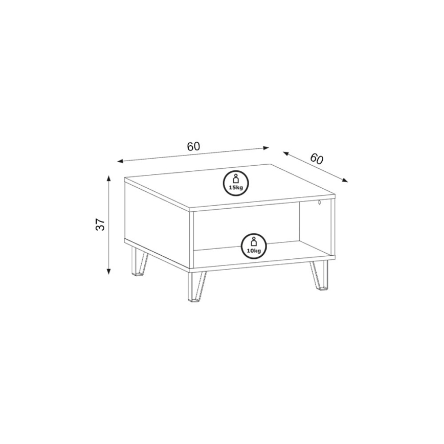 Журнальний столик SULA дуб Artisan