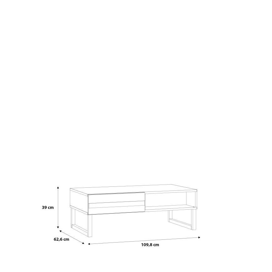 Журнальний столик TARO зелений