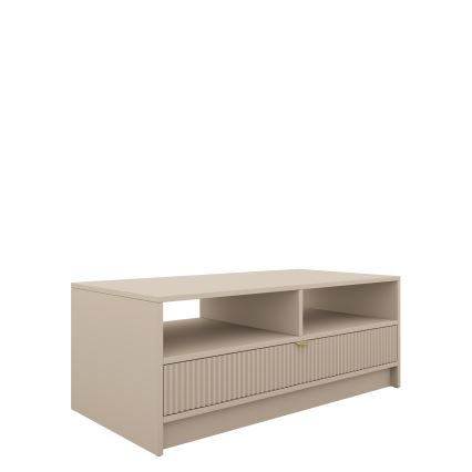 Журнальний столик TIRENO 40x100 cm бежевий
