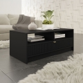 Журнальний столик TIRENO 40x100 см чорний