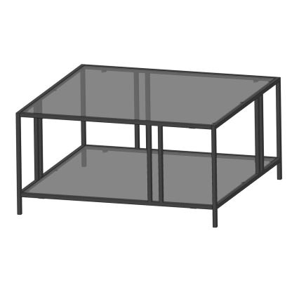 Журнальний столик URANUS 40x80 см чорний