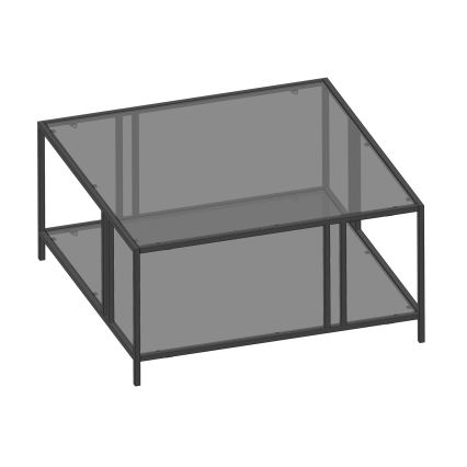 Журнальний столик URANUS 40x80 см чорний