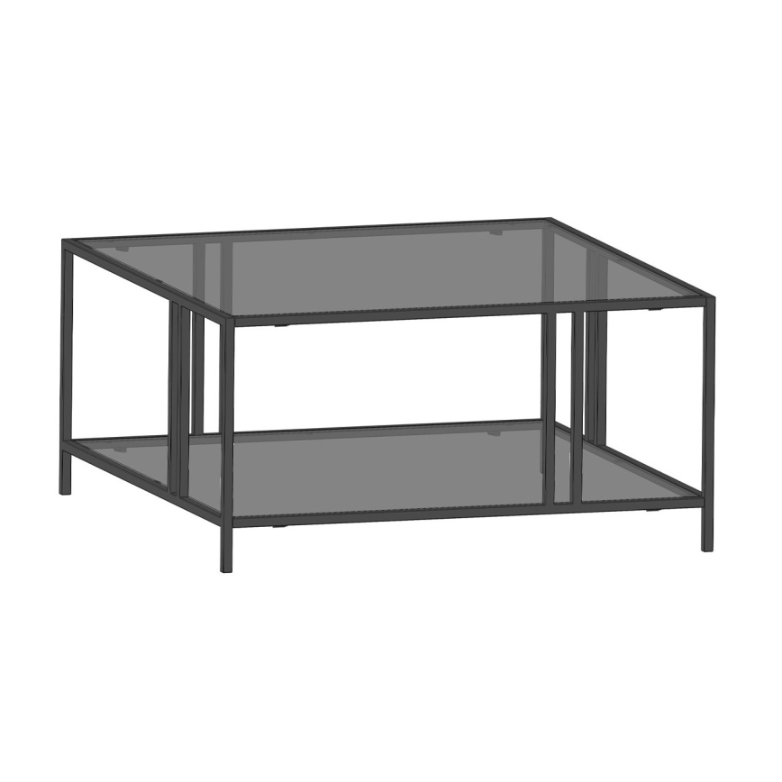 Журнальний столик URANUS 40x80 см чорний