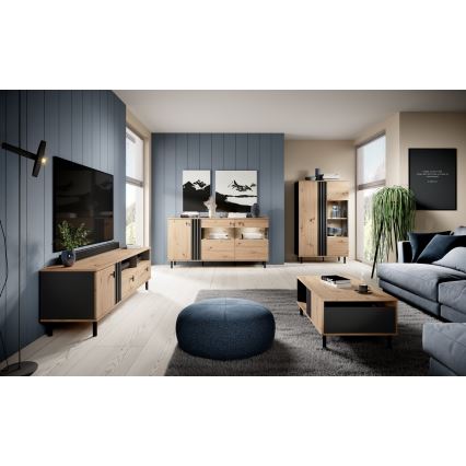 Журнальный столик BADIA дуб/антрацит