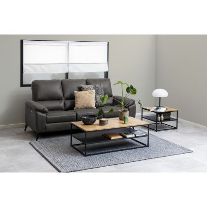 Журнальный стол CORA дуб/черный