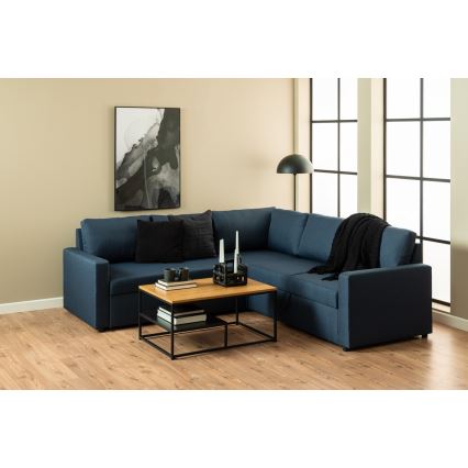 Журнальный стол CORA дуб/черный