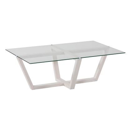 Журнальный столик AMALFI 35x105 см сосна/прозрачный