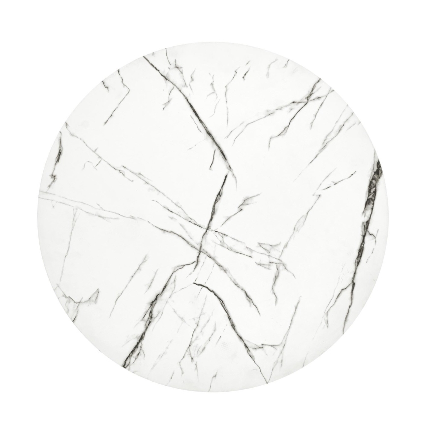 Журнальный столик ANTICA 41x55 см черный/мраморный декор