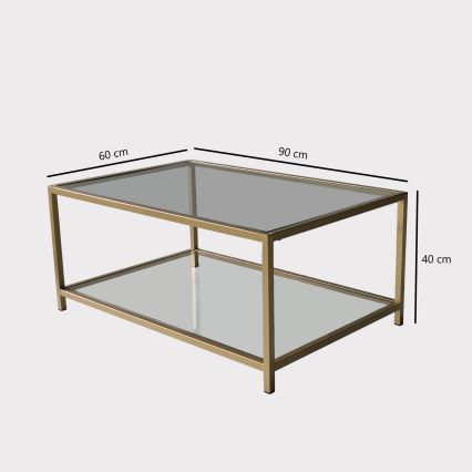 Журнальный столик ASTRO 40x90 см золотой