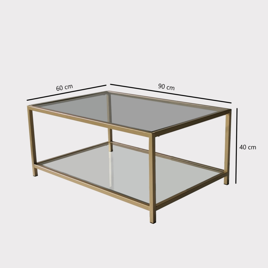 Журнальный столик ASTRO 40x90 см золотой