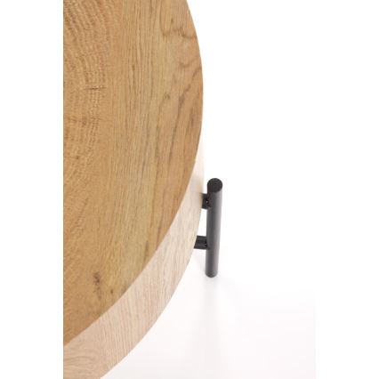 Журнальный столик BROOKLYN 45x45 см черный/бежевый