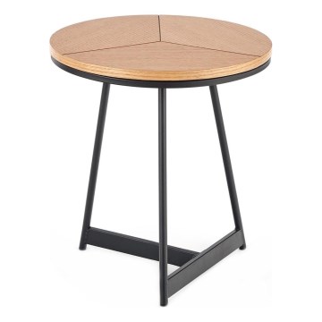 Журнальный столик CARIDA 49x45 см черный/дуб