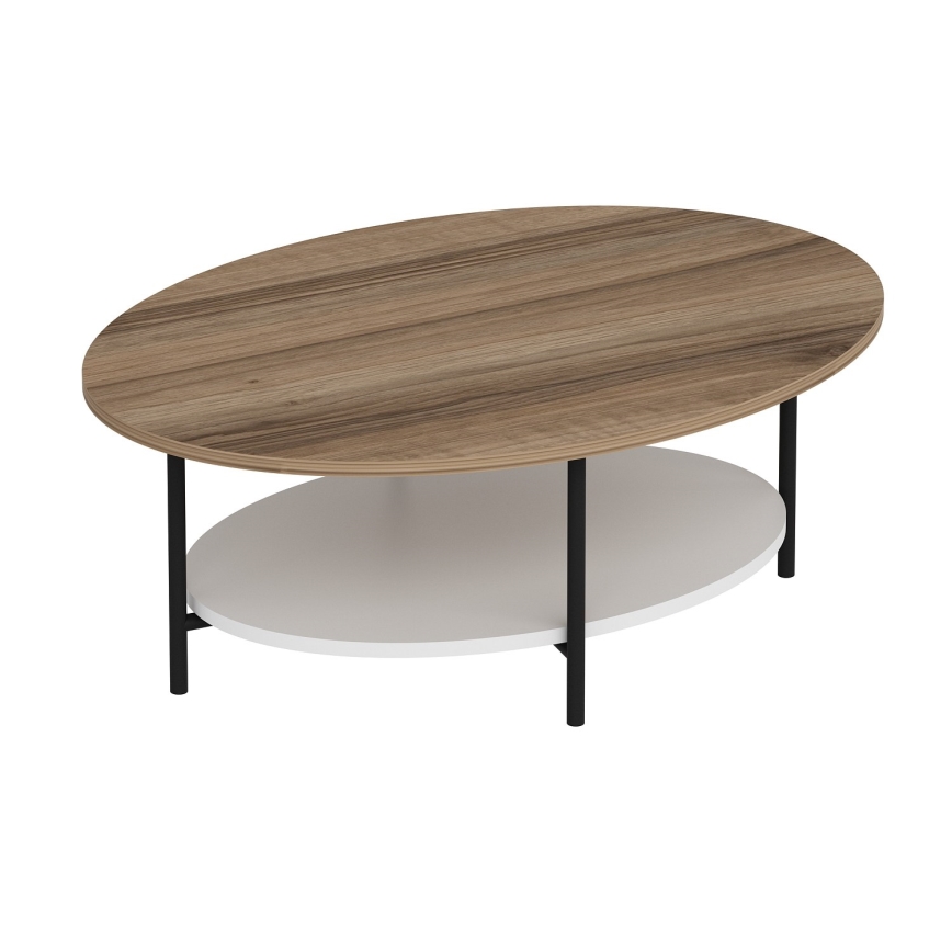 Журнальный столик ELIS 36x90 cm дуб/белая