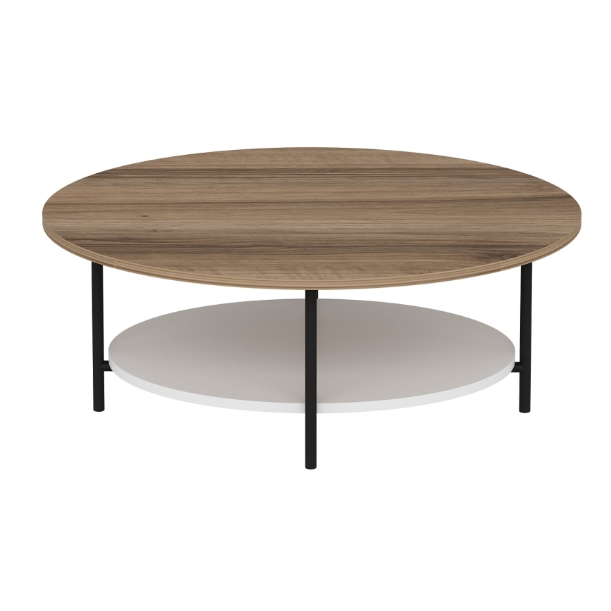 Журнальный столик ELIS 36x90 cm дуб/белая