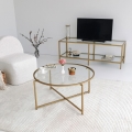 Журнальный столик GOLD SUN 40x83 см золотой