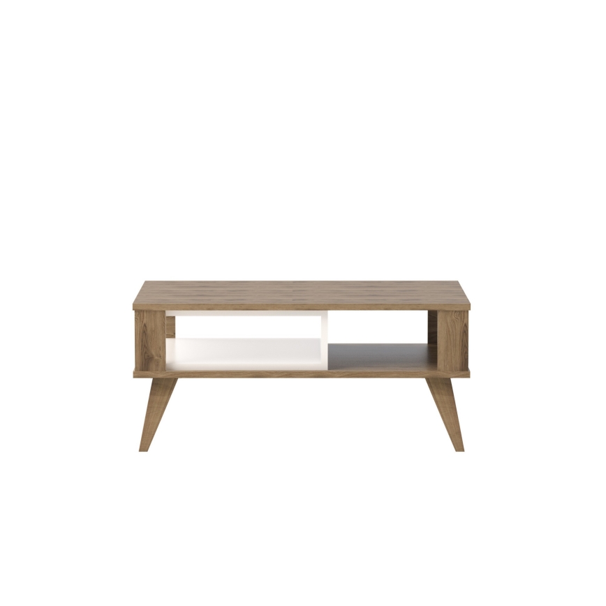 Журнальный столик IONIS 40x90 м коричневый/белый