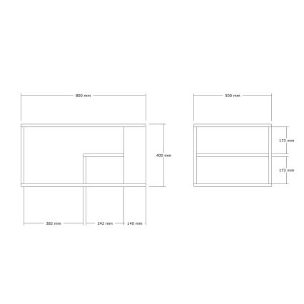 Журнальный столик JELIO, декор «мрамор», бежевый