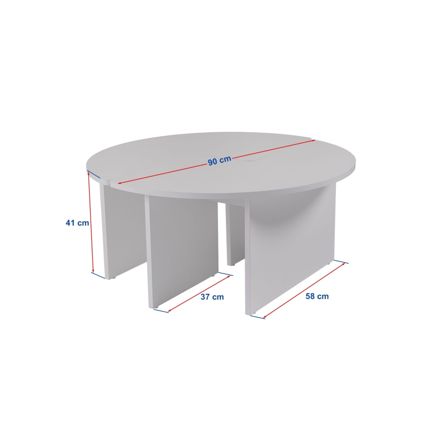 Журнальный столик LUVIA, отделка под бежевый мрамор