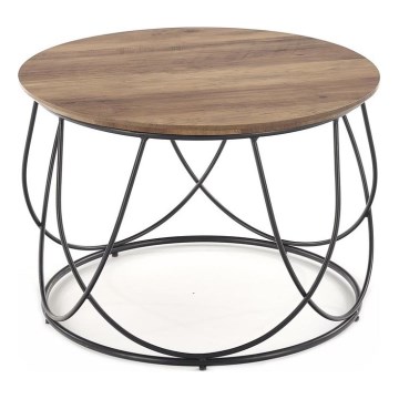 Журнальный столик NUBIRA 41x60 см черный/коричневый