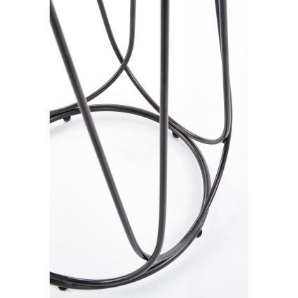 Журнальный столик NUBIRA 51x40 см черный/грецкий орех